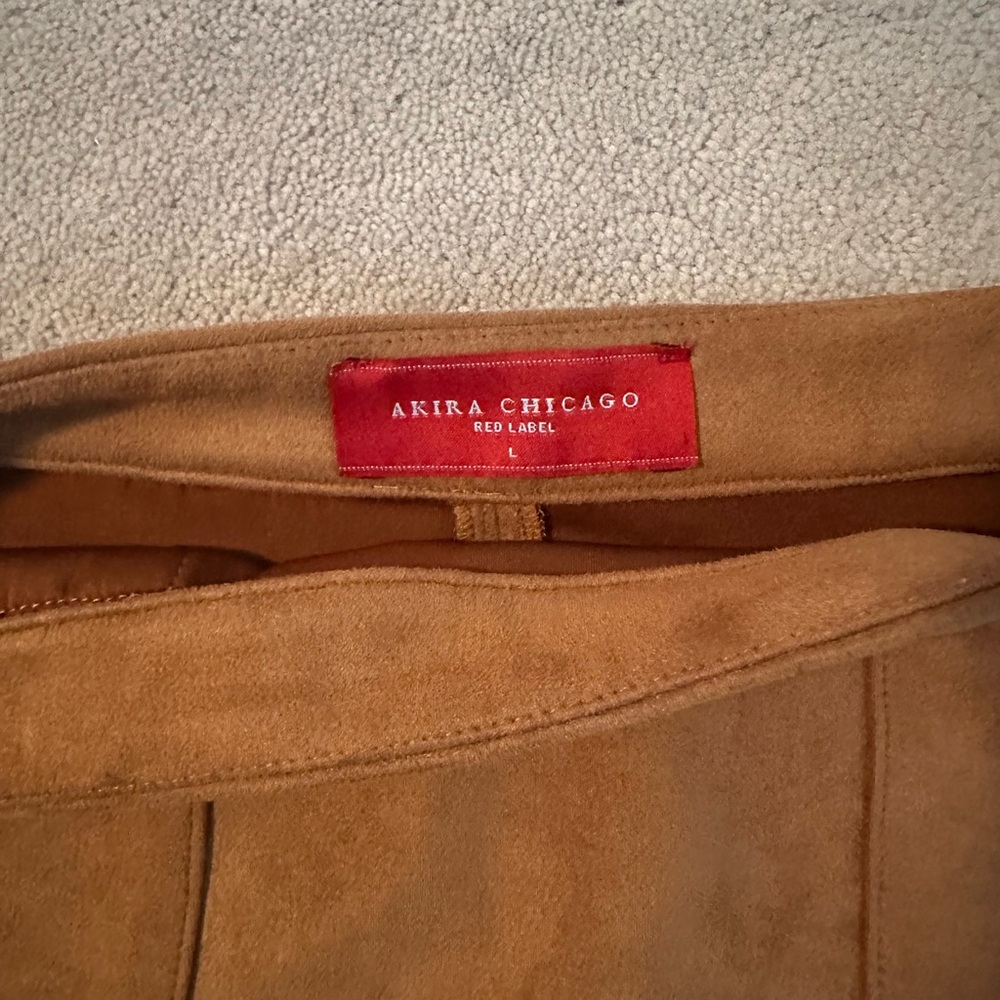AKIRA Camel Mini Skirt - Picture 2 of 2